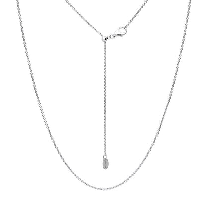 Adjustable Slider Rolo Chain Necklace in Sterling Silver, 2-Piece