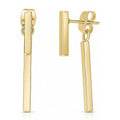 Bar Earrings, Gold-Tone