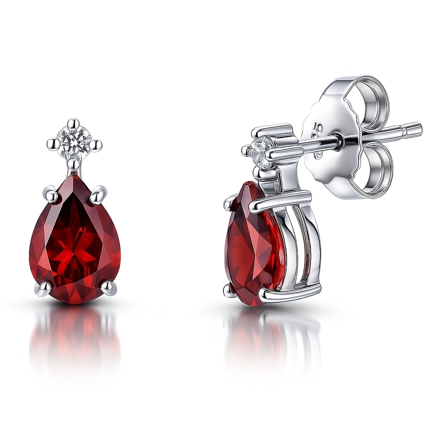 Sterling Silver Solitaire 2-Stone Necklace and Earrings Set – BERRICLE