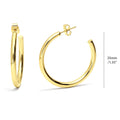 Small Hoop Earrings, 1.4 inch, Gold-tone