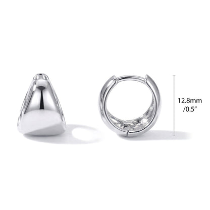 Dome Mini Huggie Earrings Gold Flashed 0.5", 2 Pairs