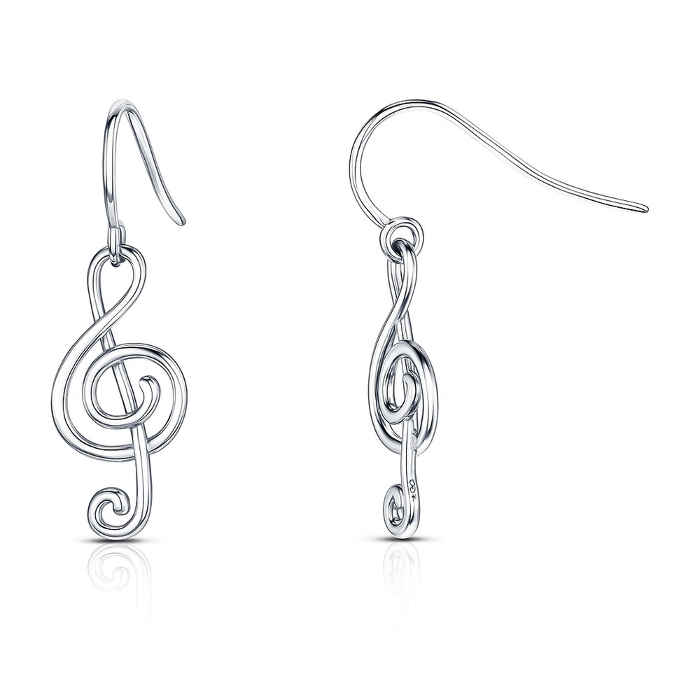 Boucles D'oreilles Clips 'Il était Une Fois' - Pendantes Argentées Et Vintage