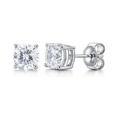 Solitaire 2.5ct/3ct Cushion CZ Set in Sterling Silver