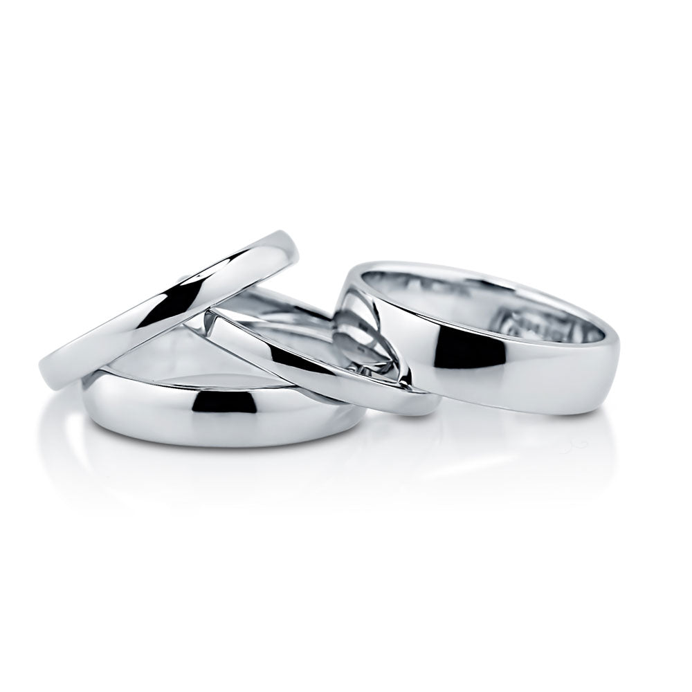 Flatlay view of Band in Sterling Silver, 6 of 8
