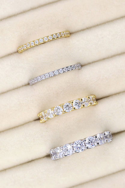 CZ Eternity Ring in Sterling Silver