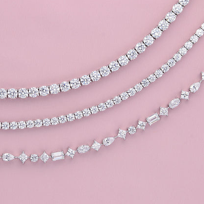 CZ Tennis Bracelet in Sterling Silver
