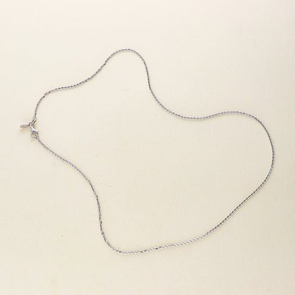 Italian Rolo Chain Necklace in Sterling Silver