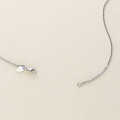 Italian Rolo Chain Necklace in Sterling Silver