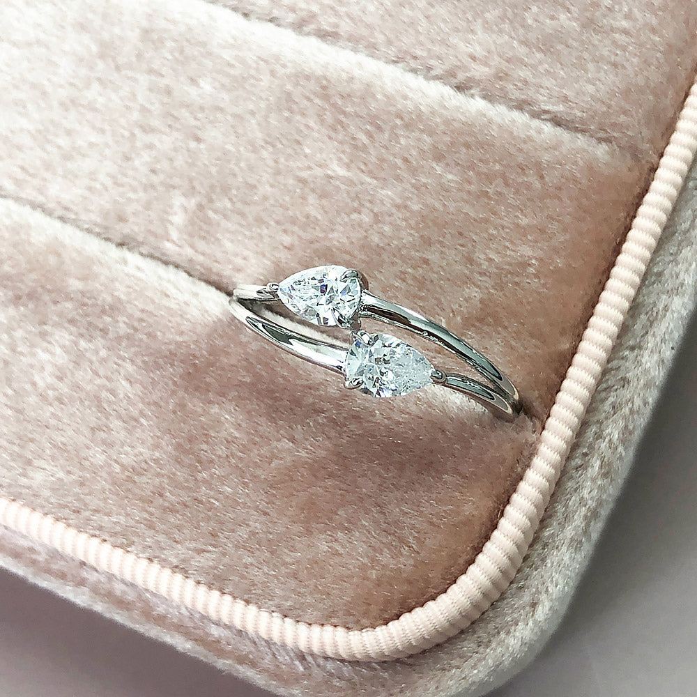 Image Contain: 2-Stone Split Shank Ring