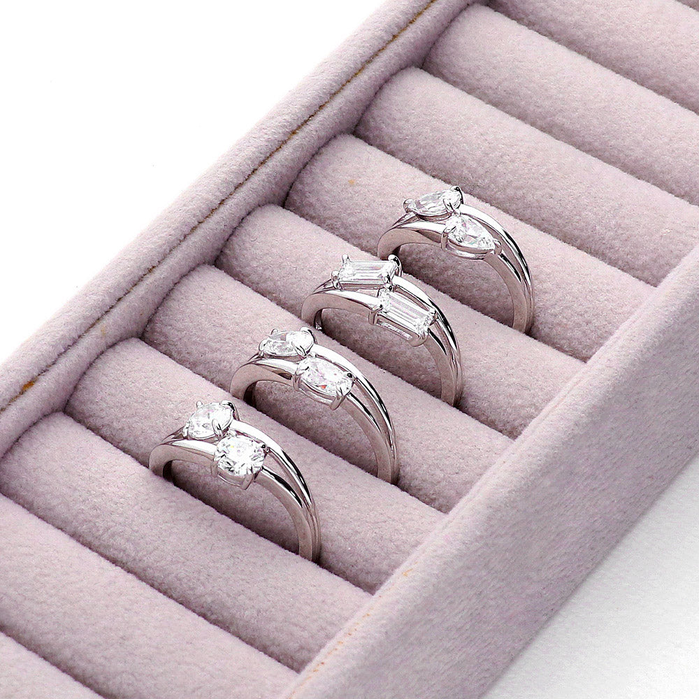 Image Contain: 2-Stone Split Shank Ring