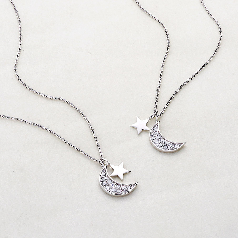 Star Pendant Necklace Style N1217-01 in Flatlay Display