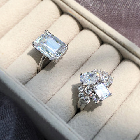 Cluster Ring, Solitaire Ring