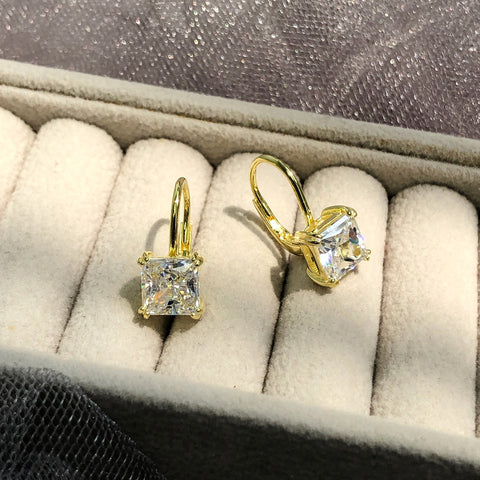 Solitaire Dangle Earrings