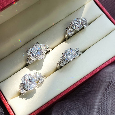 3-Stone Ring, Flower Ring, Solitaire Ring