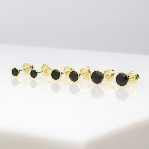 Martini Solitaire Stud Earrings Style E942-01-01, Martini Solitaire Stud Earrings Style E942-01-02 in Flatlay Display