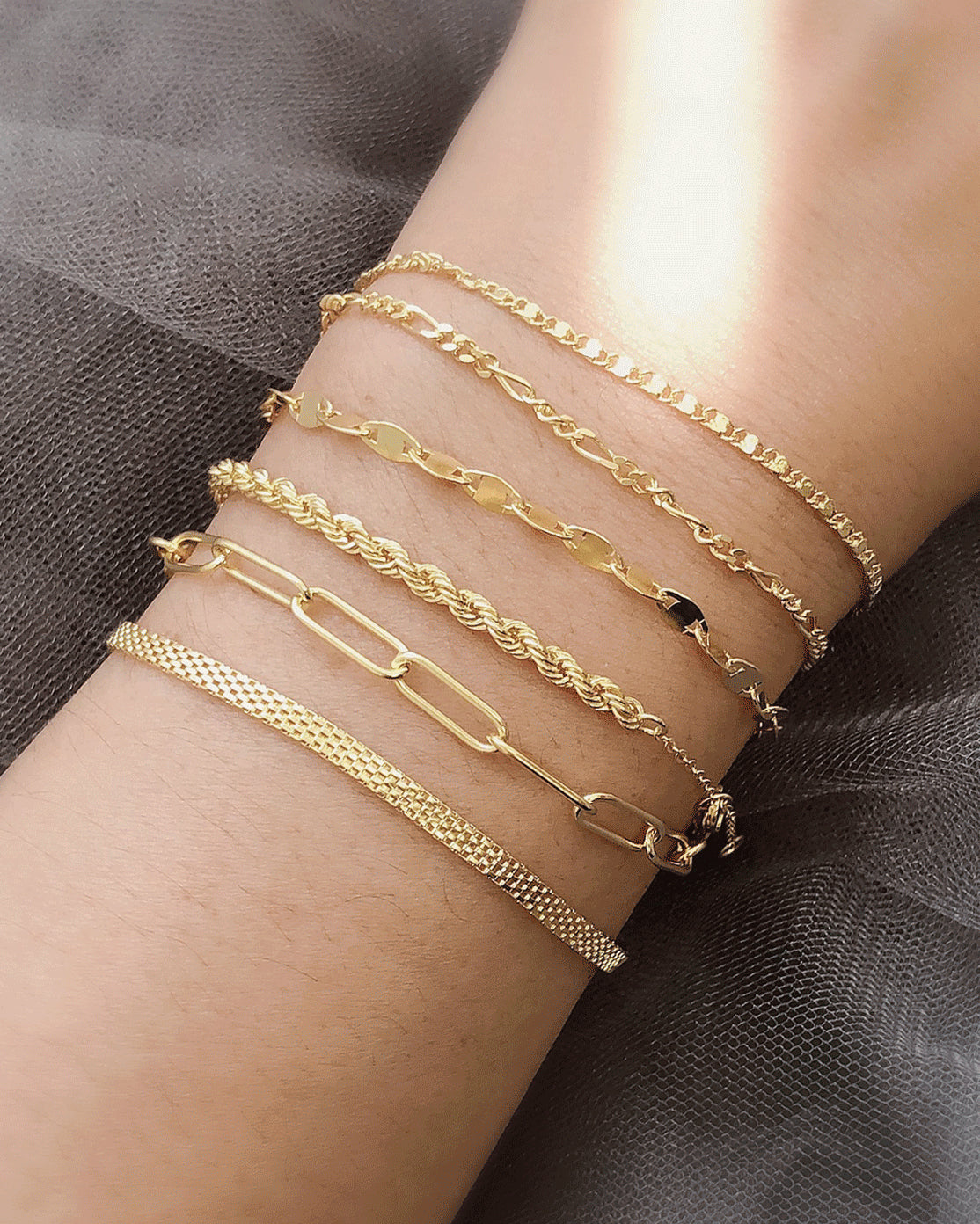 Sterling Silver Twisted Rope Chain Bracelet 3mm – BERRICLE
