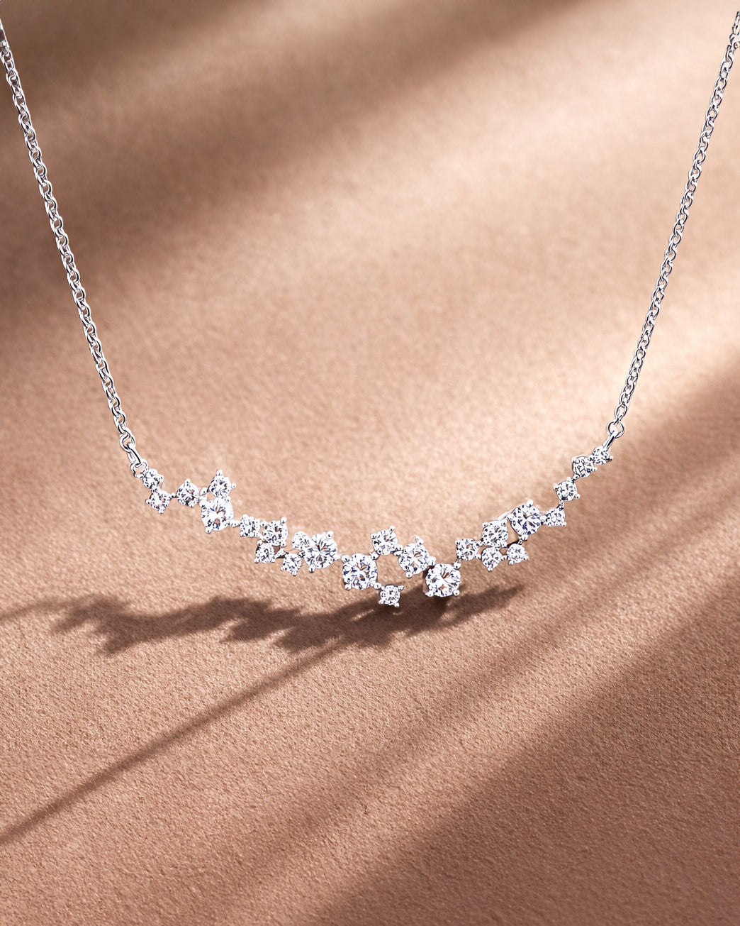 Sterling Silver Cross Milgrain Filigree CZ Chunky Necklace #N1451