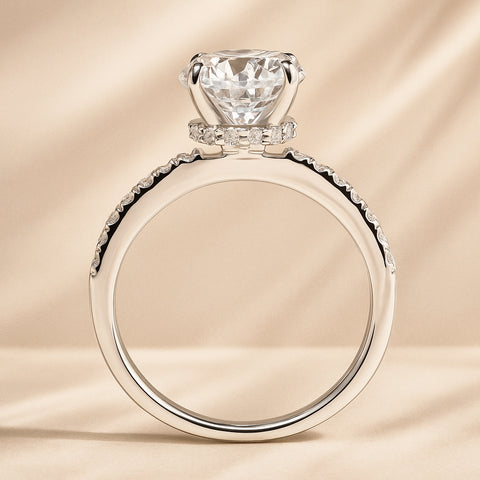 Solitaire with Side Stones Ring