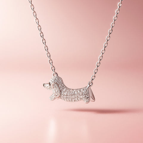 Puppy Pendant Necklace