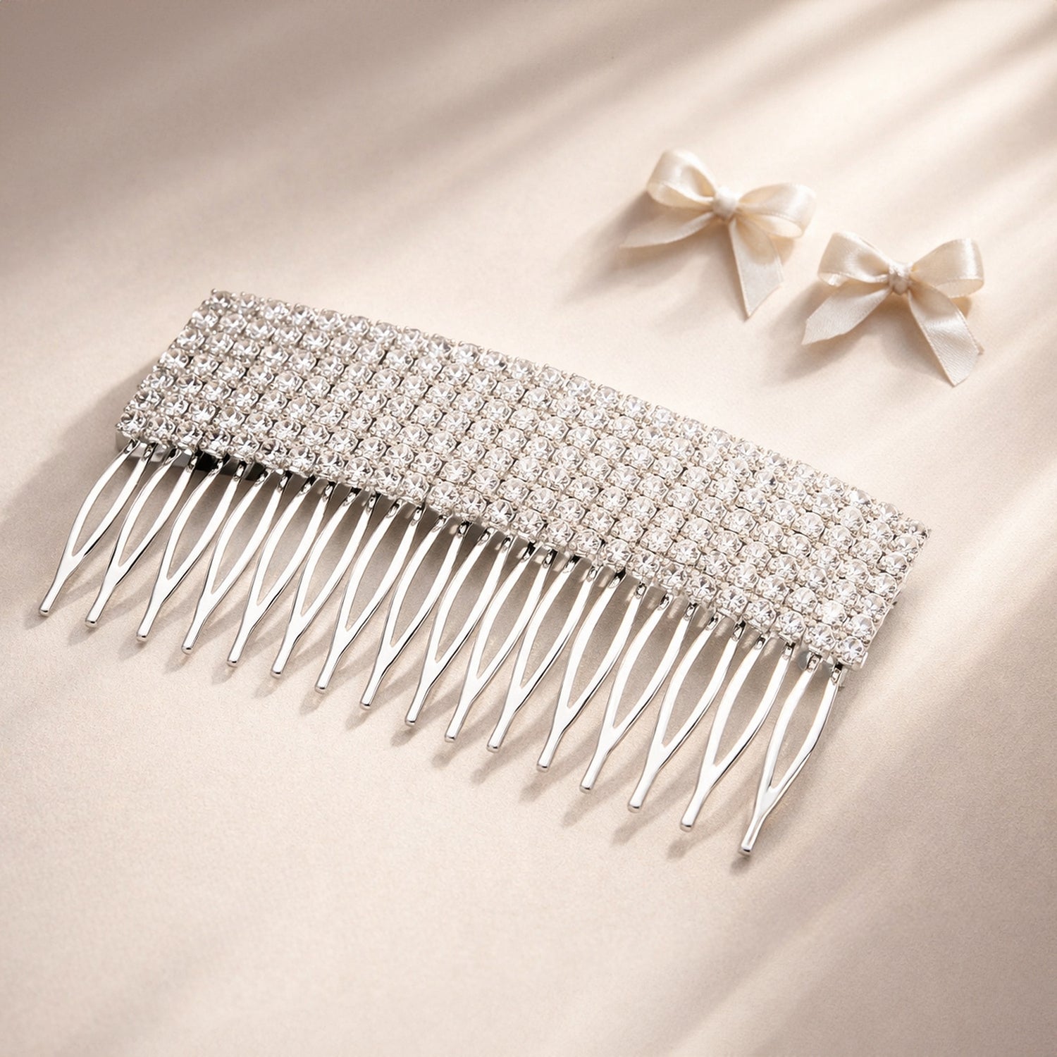 Multi-Row Rhinestone Hair Comb, 3 of 4