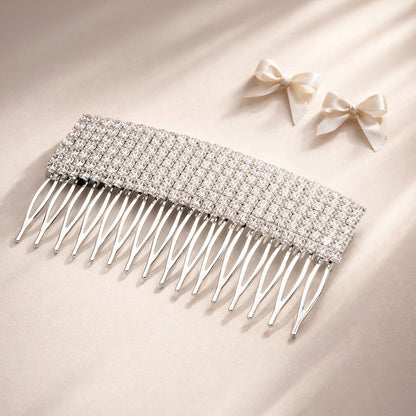 Multi-Row Rhinestone Hair Comb