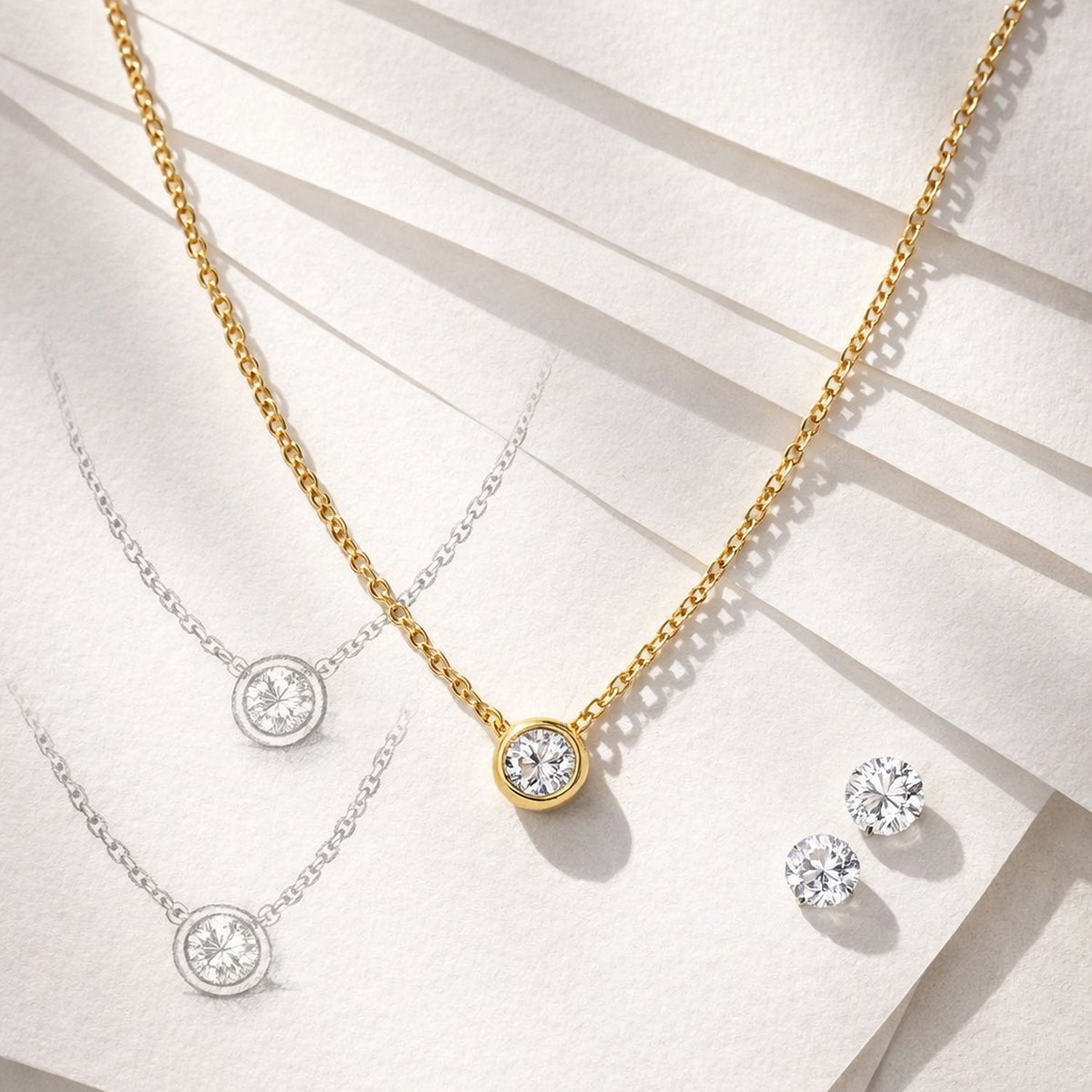 Solitaire Pendant Necklace