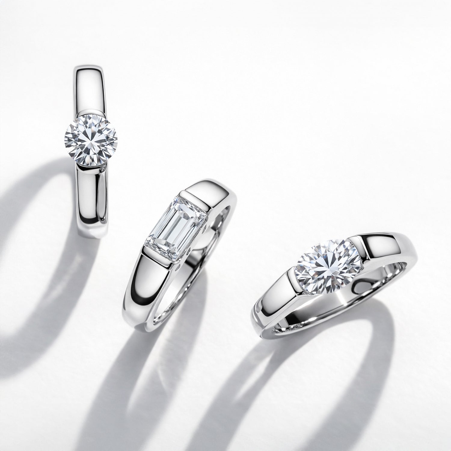 East-West Ring, Solitaire Ring