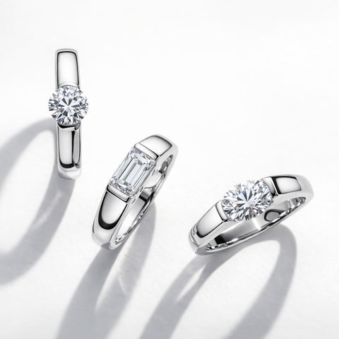 East-West Ring, Solitaire Ring