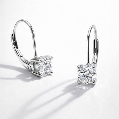 Solitaire Dangle Earrings