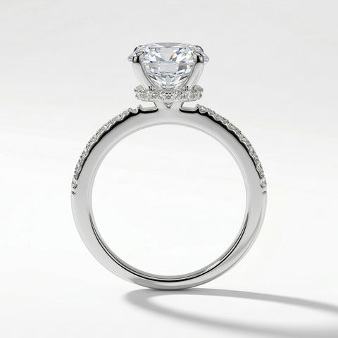Solitaire with Side Stones Ring