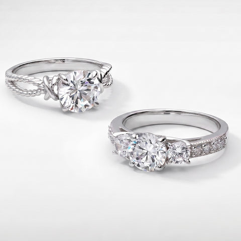 3-Stone Ring, Cable Ring