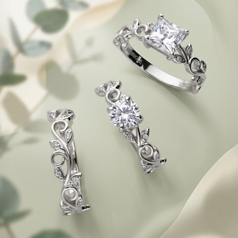 Leaf Ring, Solitaire Ring