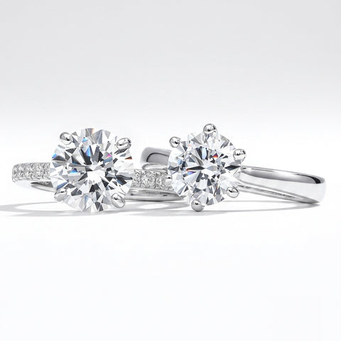 Solitaire Ring, Solitaire with Side Stones Ring