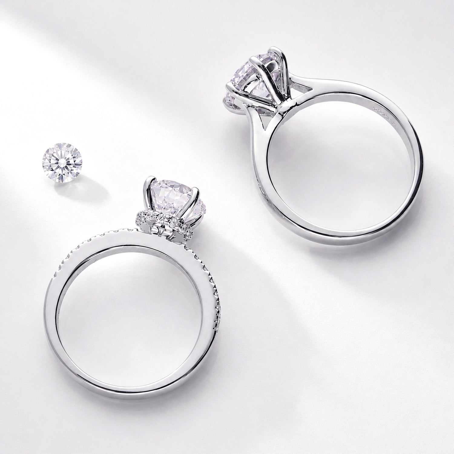 Solitaire Ring, Solitaire with Side Stones Ring