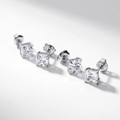 Solitaire Stud Earrings