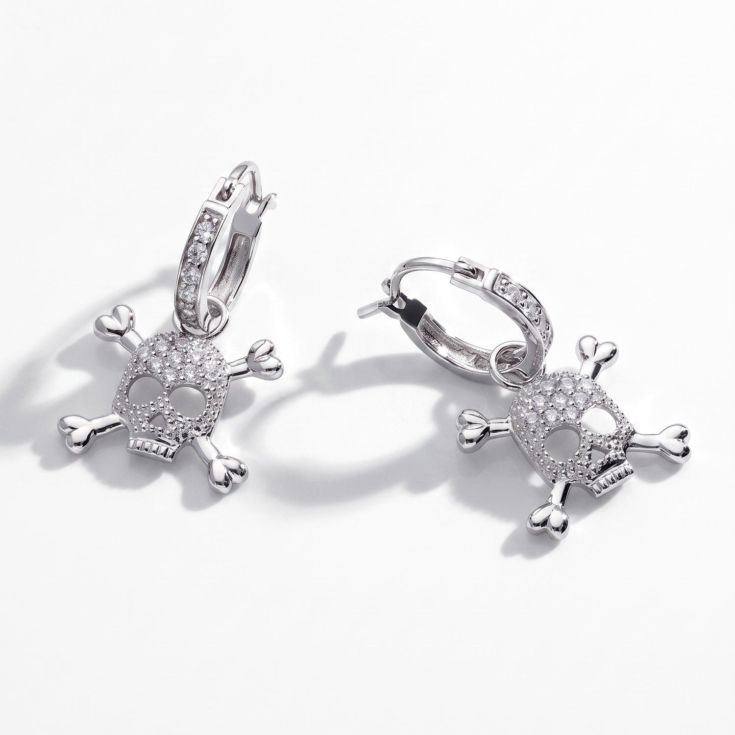 Skull Bones Dangle Earrings