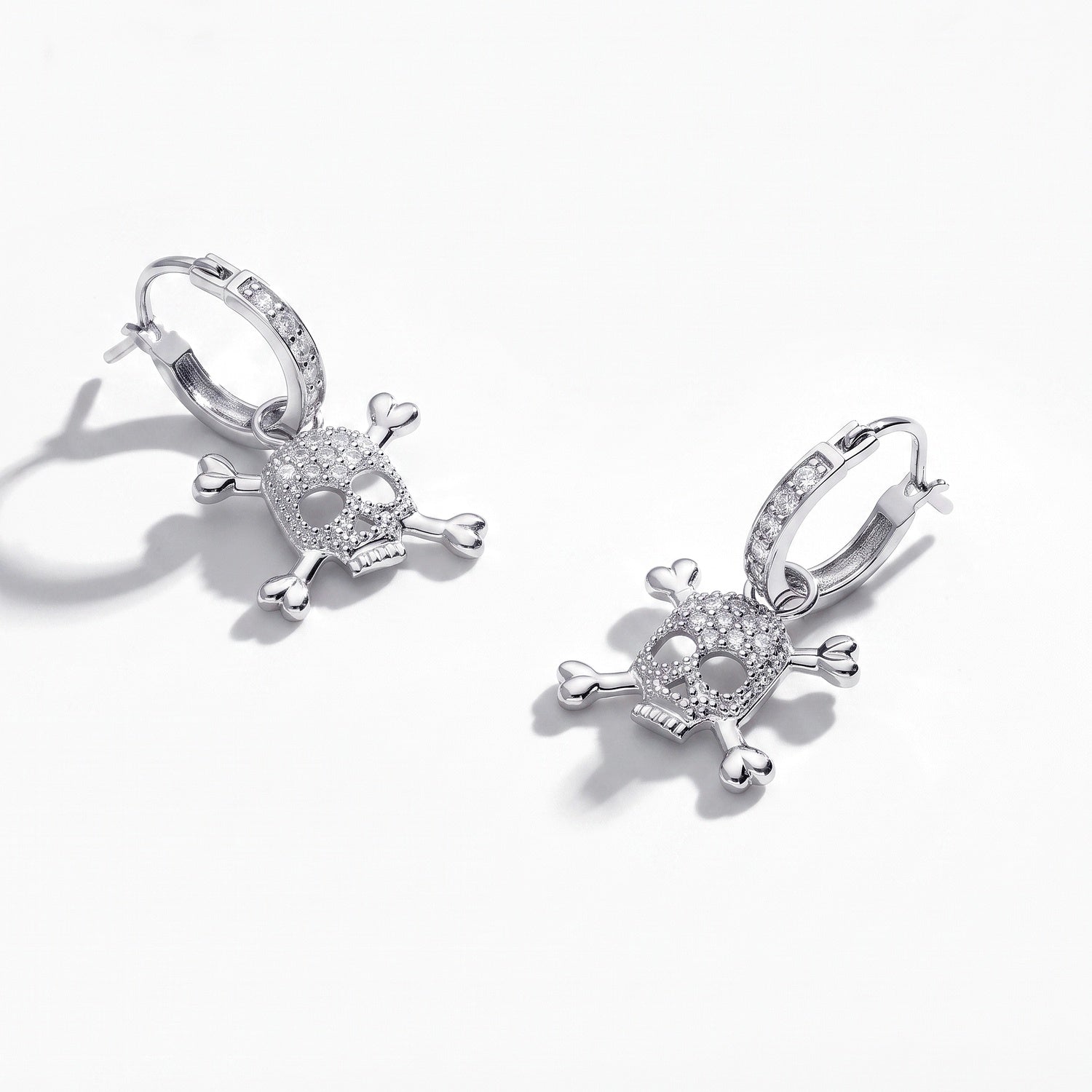 Skull Bones Dangle Earrings