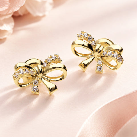 Bow Tie Stud Earrings Style E1698-04