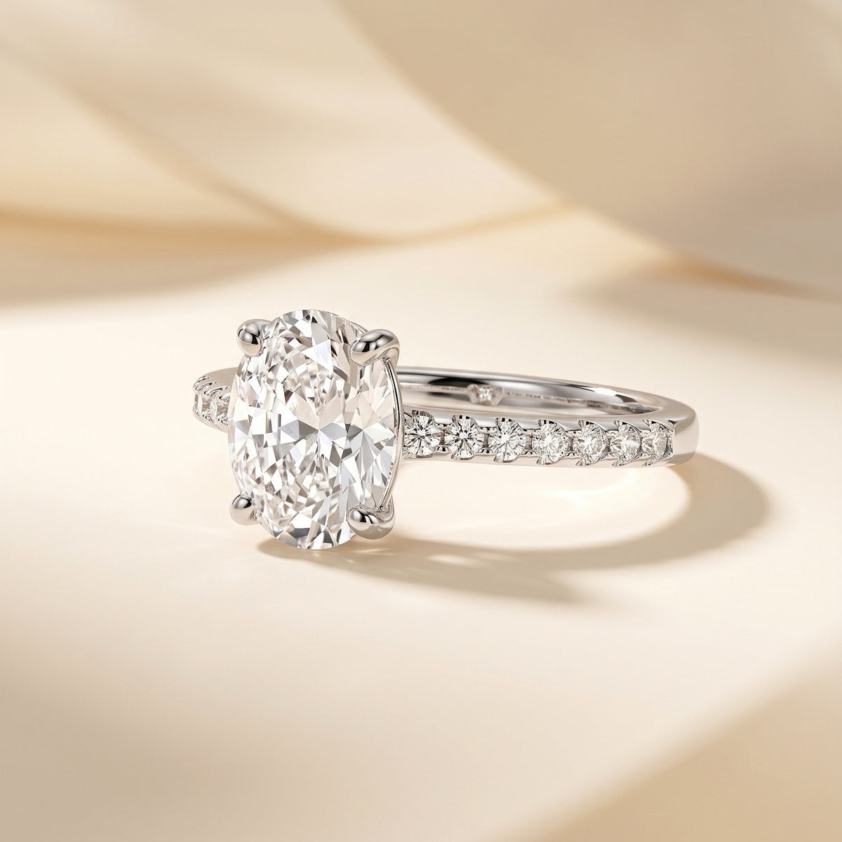 Solitaire with Side Stones Ring Style R1294-02