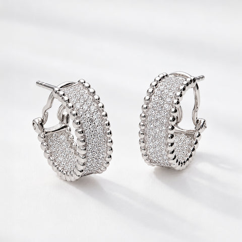 Bead Hoop Earrings Style E1404-01