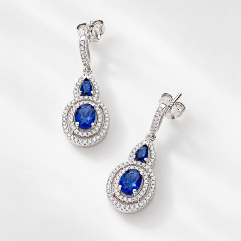 Halo Dangle Earrings Style E908