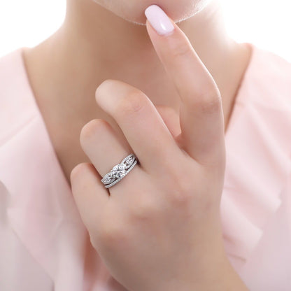Solitaire 1ct CZ Ring in Sterling Silver