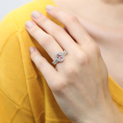 CZ Half Eternity Ring in Sterling Silver
