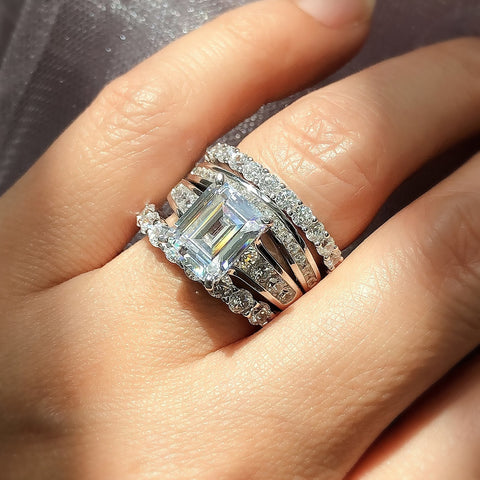 Curved Half Eternity Ring Style R1474-01, Solitaire Ring Style R1725-01