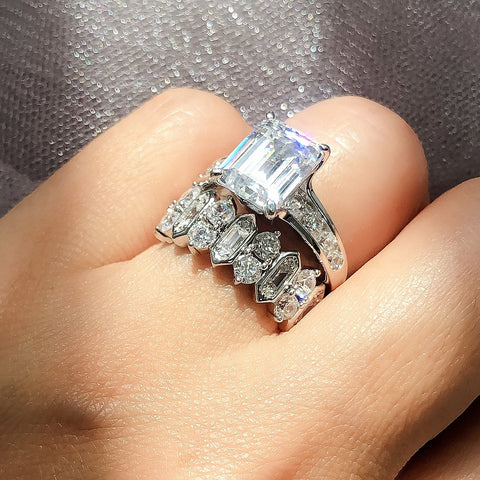 Cluster Band Ring Style R1860-01, Solitaire Ring Style R1725-01