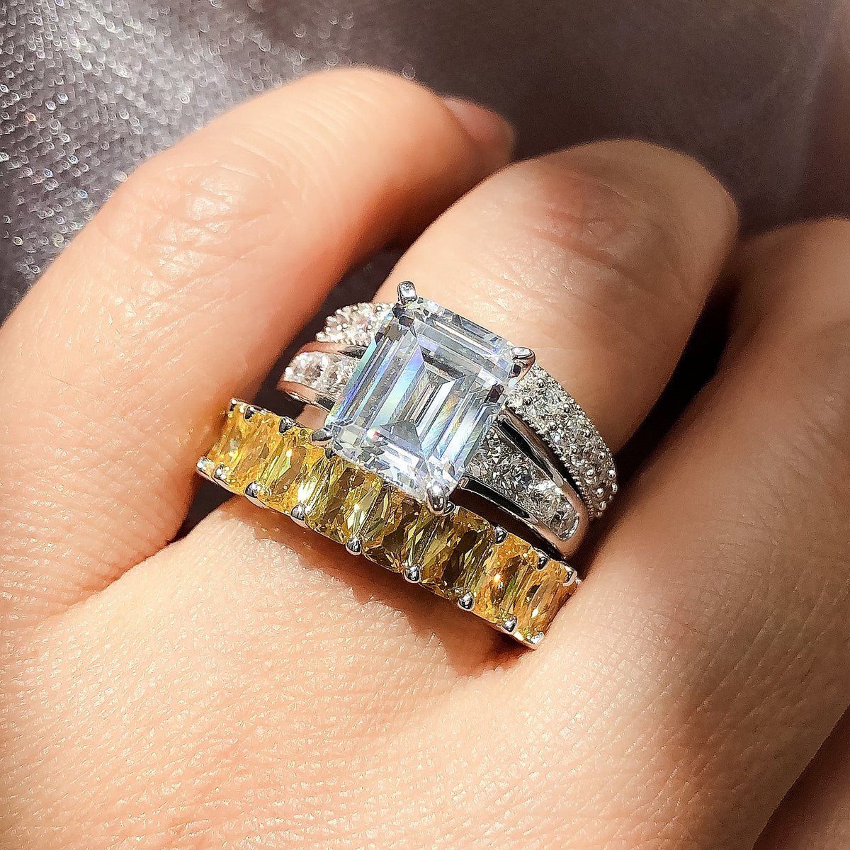 Eternity Ring Style R1903-01, Solitaire Ring Style R1725-01