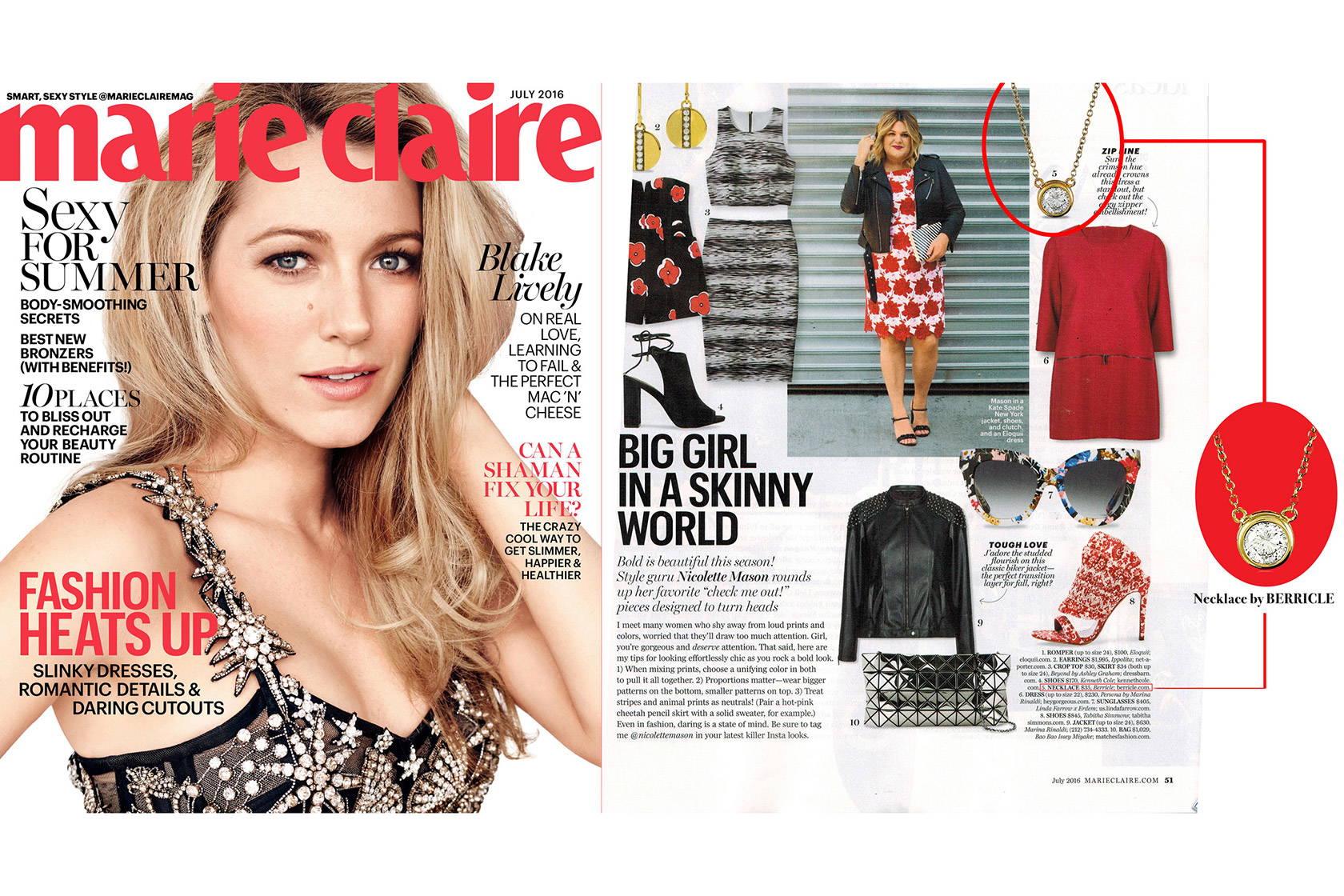 Berricle in Media - Marie Claire magazine