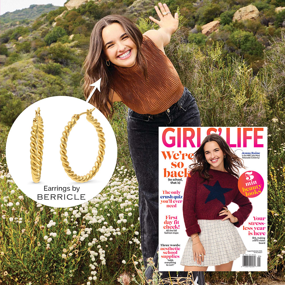 Article Features Cable Hoop Earrings