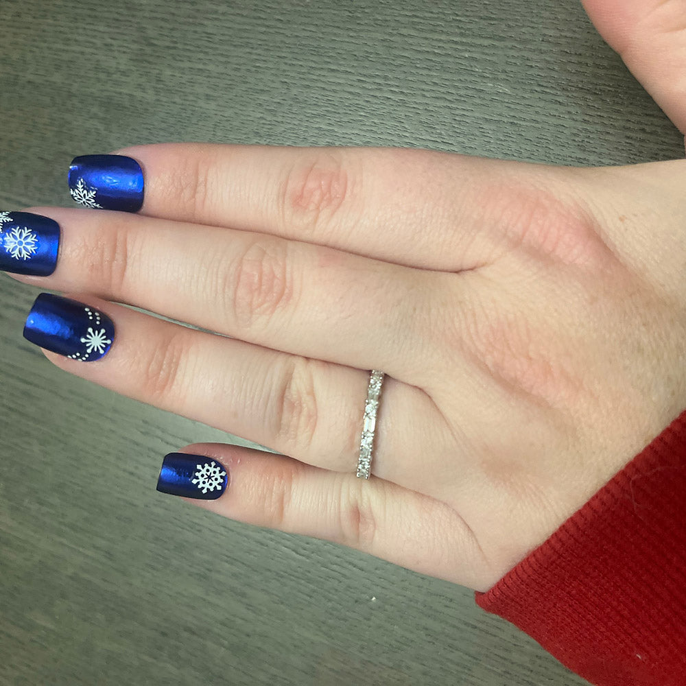 Model Wearing Art Deco Half Eternity Ring