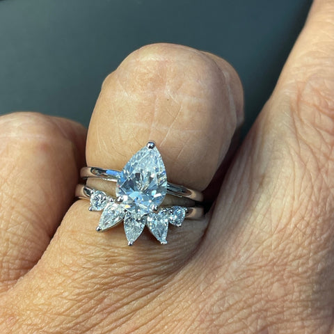 Model Wearing Solitaire Ring